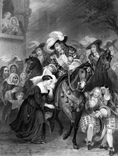 Louis XIV and the Sister of Charity.Artist: GH Adcock