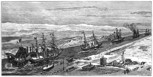 View of the Suez Canal, Egypt, 1900. Artist: Unknown