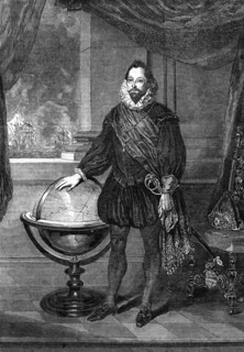 Sir Francis Drake, 16th-century navigator, sailor and pirate, (1851). Artist: Unknown