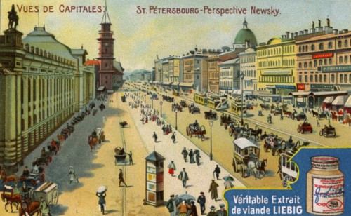 Views of Capitals: Nevsky Prospect, St Petersburg, c1900. Artist: Unknown