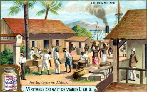 Trade: trading post in Africa, c1900. Artist: Unknown