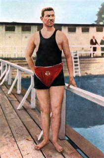 Emil Rausch, Geman swimmer, Olympic Games, St Louis, USA, 1904, (1936). Artist: Unknown