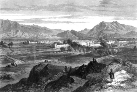 The Afghan War: Jalalabad from Piper's Hill, Afghanistan, 1879. Artist: Unknown