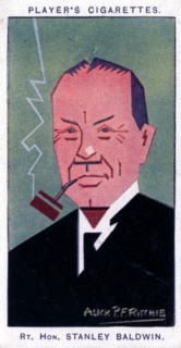 Stanley Baldwin, 1st Earl Baldwin, British Prime Minister, 1926.Artist: Alick P F Ritchie