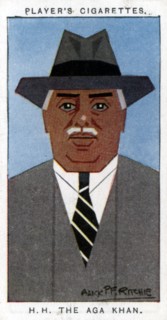 Aga Khan III (Mohammed Shah), Leader of the Ismailis, 1926.Artist: Alick P F Ritchie