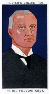 Edward Grey, 1st Viscount Grey of Fallodon, British politician, 1926.Artist: Alick P F Ritchie