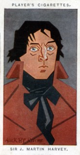 Sir John Martin-Harvey, British actor and theatre manager, 1926.Artist: Alick P F Ritchie