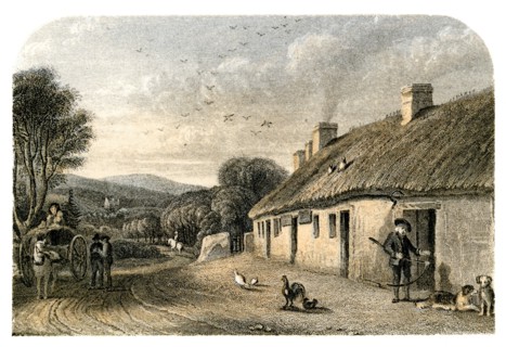 The birthplace of Robert Burns, Alloway, South Ayrshire, Scotland. Artist: Unknown