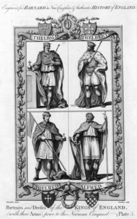 'Portraits and Dresses of the Kings of England...', c1783.Artist: Hawkins