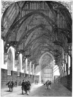 The New Middle Temple Library, 1861. Artist: Unknown