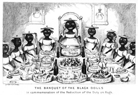 'The Banquet of the Black Dolls', 19th century.Artist: George Cruikshank