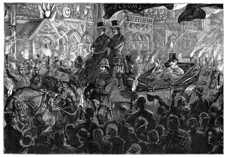 'Mr Gladstone at Leeds', late 19th century. Artist: Unknown