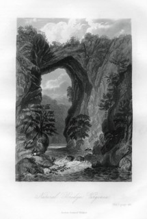 Natural Bridge, Virginia, USA, 1855. Artist: Unknown