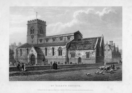 St Giles's Church, Oxford, 1834.Artist: John Le Keux