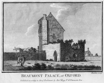 Beaumont Palace, Oxford. Artist: Hawkins