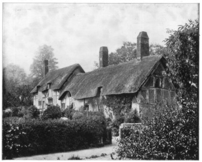 Anne Hathaway's Cottage, Stratford-On-Avon, England, late 19th century.Artist: John L Stoddard