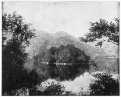 Ellen's Isle, Loch Katrine, Scotland, late 19th century. Artist: John L Stoddard
