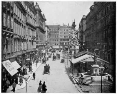 The Graben, Vienna, late 19th century. Artist: John L Stoddard