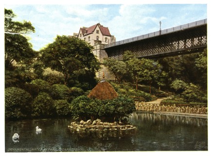 'Ornamental Water in Park, Scarborough', 1901.Artist: Liversidge, Ross & Co
