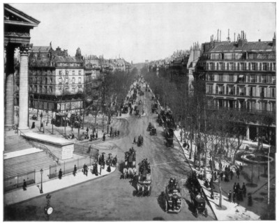 Boulevard de la Madeleine, Paris, late 19th century. Artist: John L Stoddard
