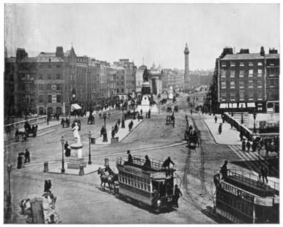 Sackville Street, Dublin, late 19th century.Artist: John L Stoddard