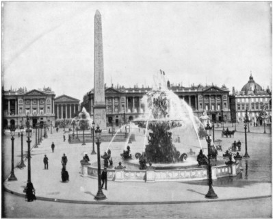 Place de la Concorde, Paris, late 19th century. Artist: John L Stoddard