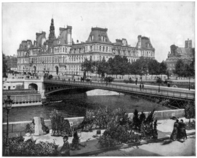 Hotel de Ville, Paris, late 19th century. Artist: John L Stoddard