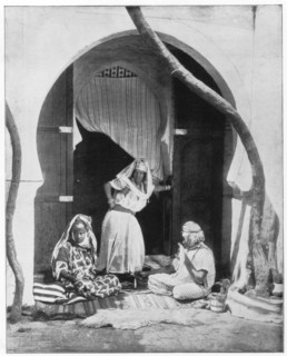Group of women, Algeria, Africa, late 19th century. Artist: John L Stoddard