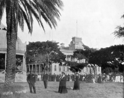 'Royal Palace, Honolulu, Sandwich Islands', late 19th century. Artist: John L Stoddard