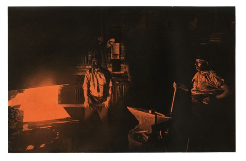 The Smithy, 1901.Artist: Waldemar Titzenthaler