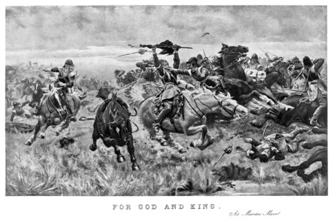 'For God and King, at Marston Moor', 1644, (1893). Creator: Stanley Berkeley.