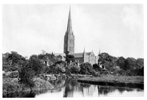 Salisbury Cathedral, 1901.Artist: London Stereotype Works