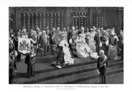 Wilhelmina of the Netherlands, (1880-1962), (5 July 1898), 1900. Artist: Unknown