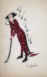 'Harlequin', c1880-1930.Artist: Henry Gerbault
