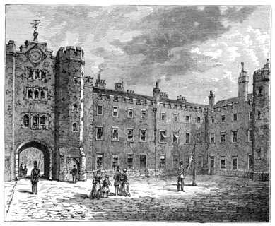 Courtyard of St James's Palace, 1900. Creator: Unknown.