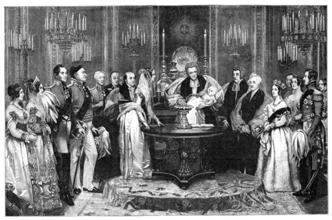 The christening of the Princess Royal, 1841, (1900). Artist: Unknown