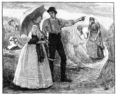The Queen and the Reapers at Blair Castle, c1840s, (1900). Artist: Unknown