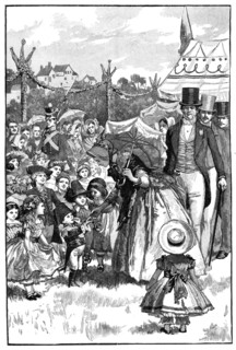 Queen Victoria and Prince Albert at a fete, Coburg, Germany, c1840s, (1900). Artist: Unknown