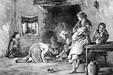 The Irish Famine, 1845-1849, (1900). Artist: Unknown