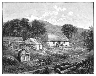 Highland cottages in Lochaber, Scotland, 1900. Artist: Unknown