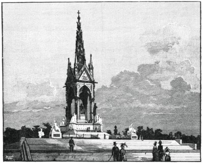The Albert Memorial, Kensington, London, 1900. Artist: Unknown