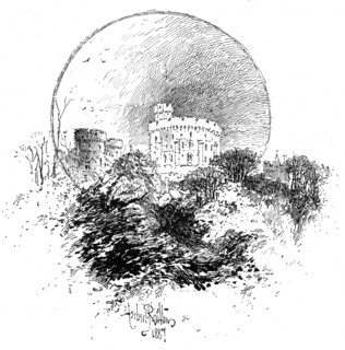Windsor Castle from the Dean's garden, 1887, (1900). Artist: Unknown