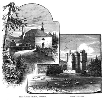 The Parish Church, Crathie, and Braemar Castle, Scotland, 1900. Artist: Unknown