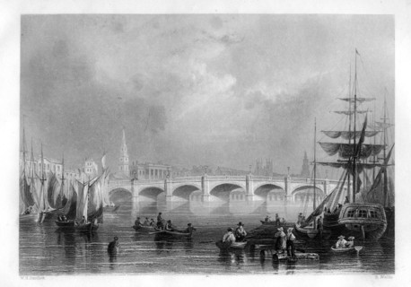The bridge and Broomielaw Quay, Glasgow, Scotland, 1886. Artist: R Wallis