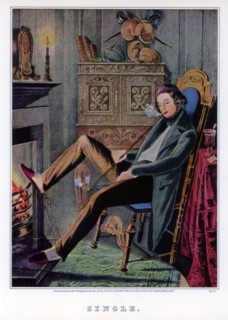 'Single', 1845.Artist: Nathaniel Currier