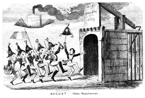 'August - Idees Napoliennes', 19th century.Artist: George Cruikshank