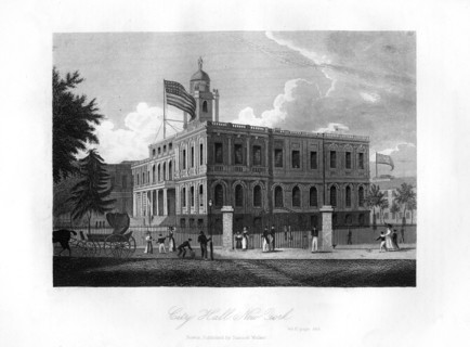 City Hall, New York, 1855. Artist: Unknown