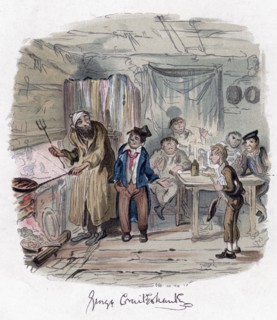 'Oliver Twist', c1838.Artist: George Cruikshank