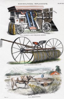 Agricultural implements, 19th century. Artist: Unknown
