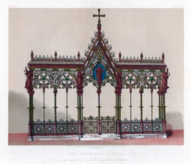 'The Hereford Screen', 19th century.Artist: John Burley Waring
